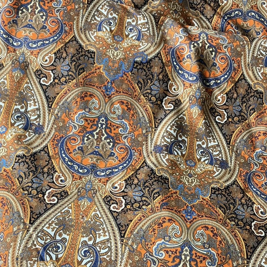 TKANINA 100% WEŁNIANA DRUKOWANA ORNAMENTY - 721