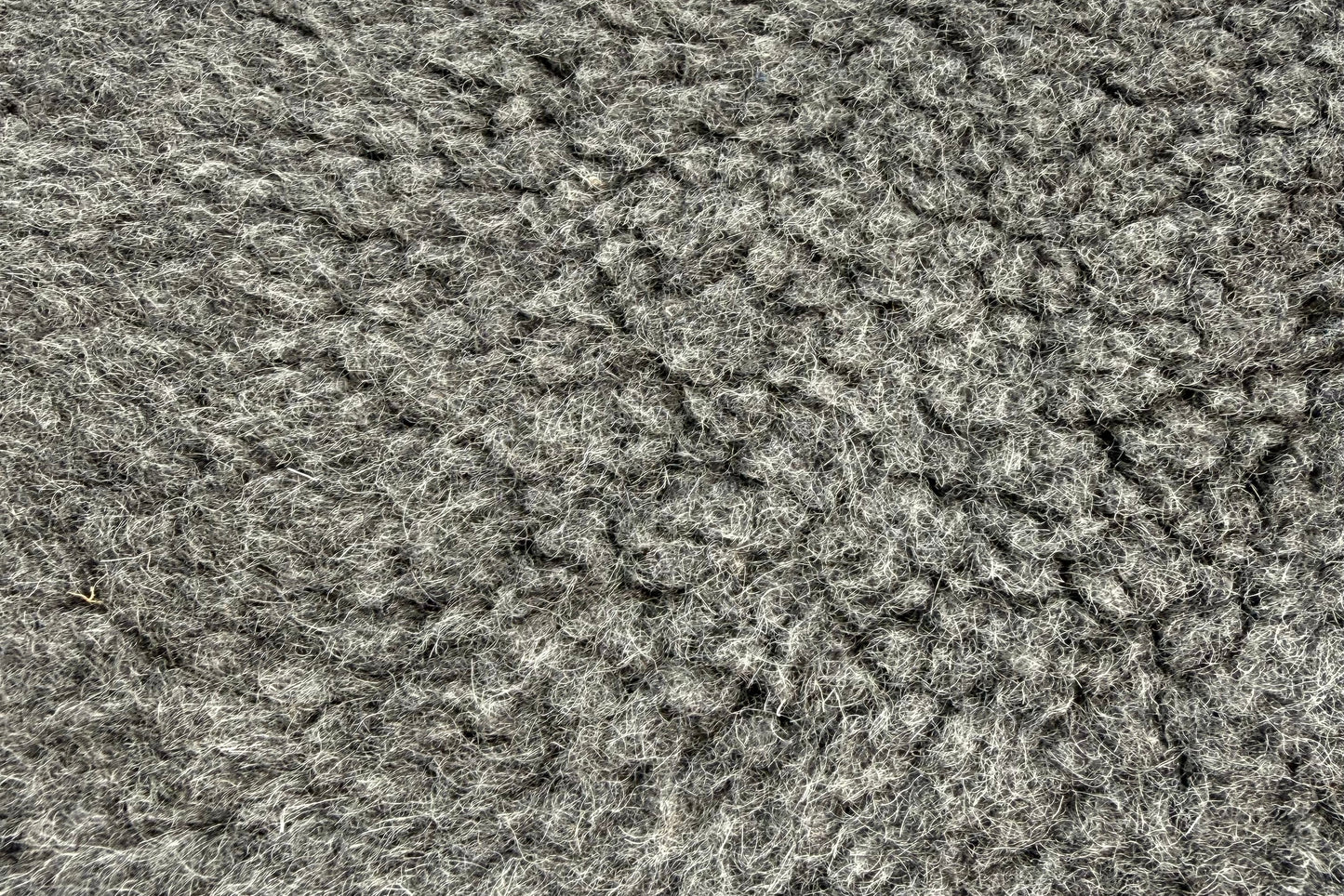 BARANEK TEDDY DZIANINA FUTERKOWA WEŁNA MERINO - GRAFIT