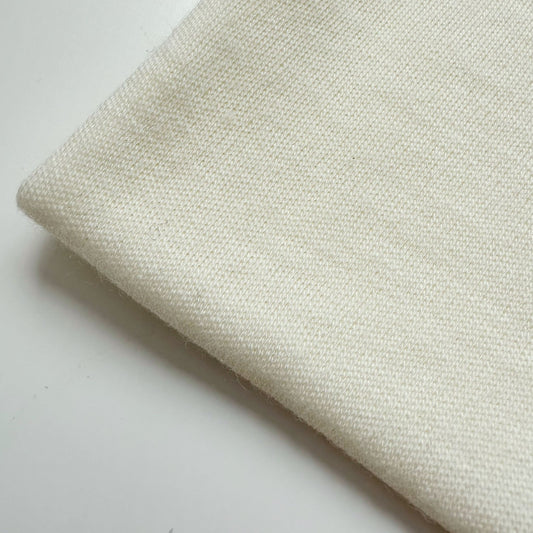 INTERLOCK 170 GSM MERINO JEDWAB - NATURAL WHITE