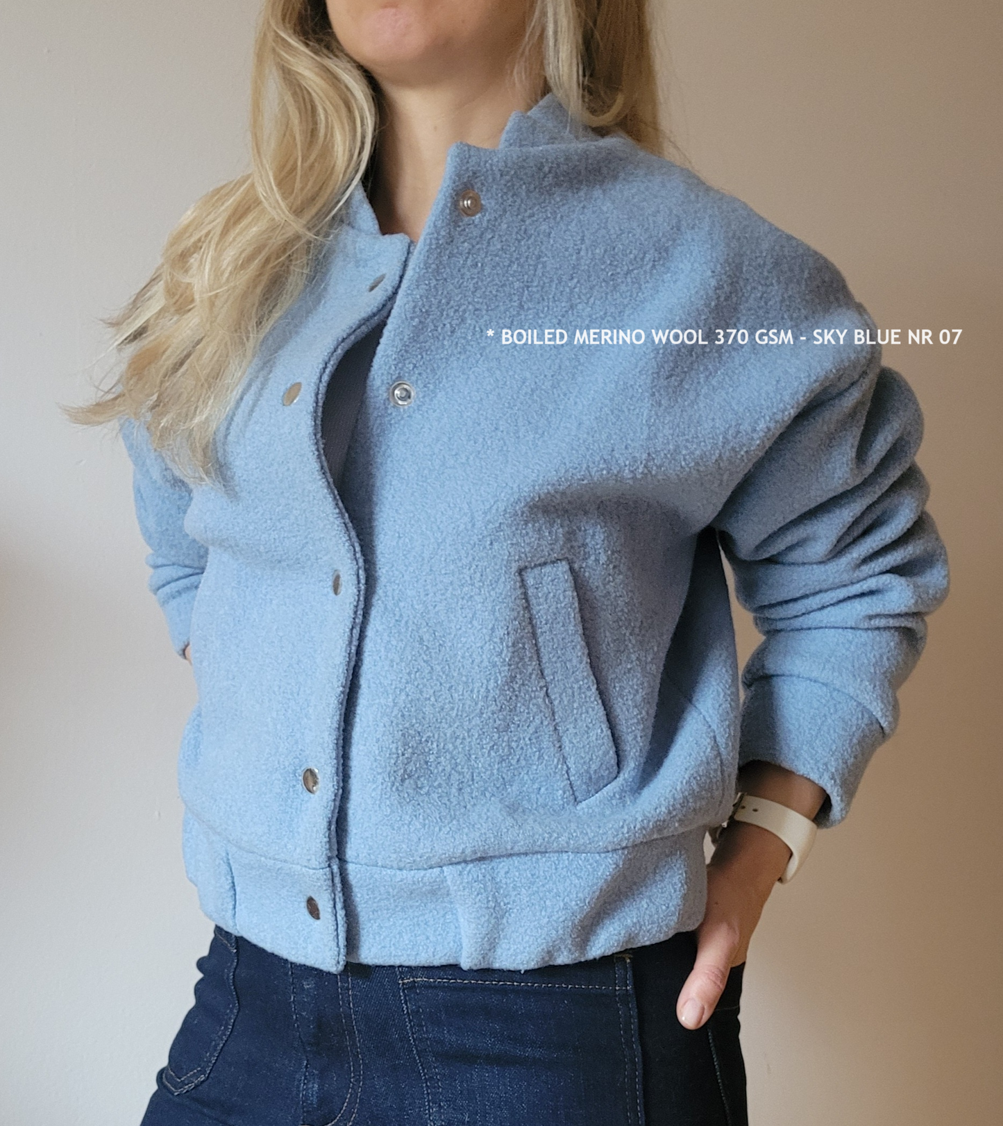 GOTOWANA WEŁNA 100% MERINO 370 GSM - MORSKA - 17
