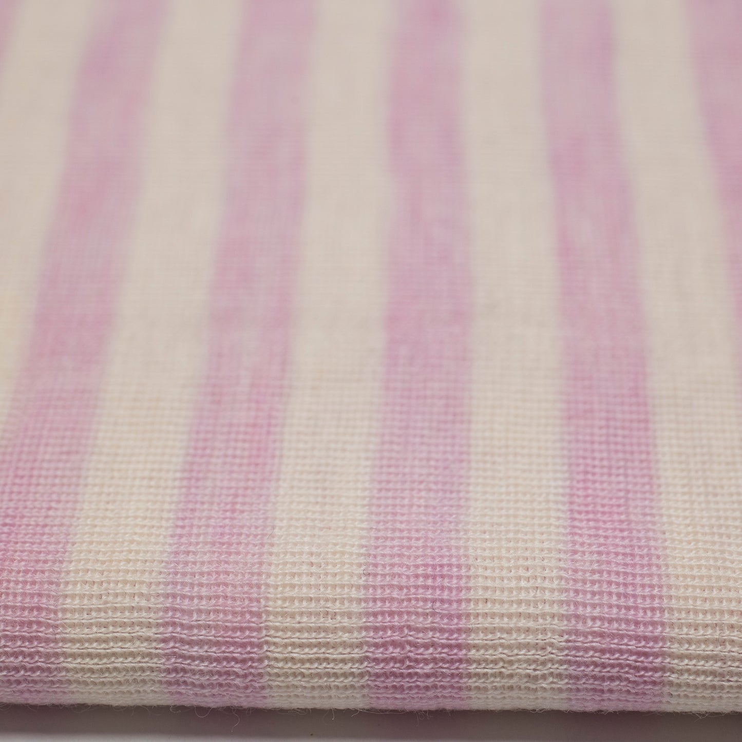 100% MERINO DZIANINA RIB METRAŻ PASECZKI RÓŻOWO BIAŁE 30