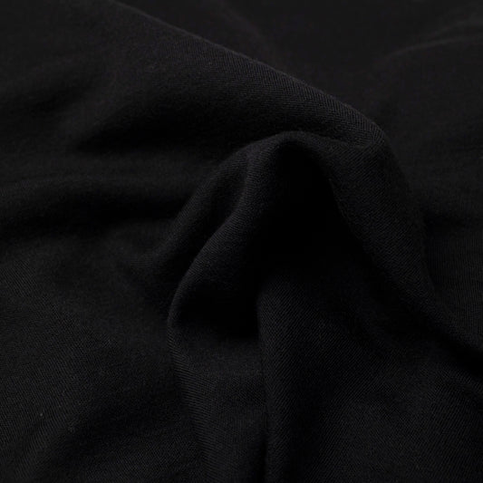 100% MERINO INTERLOCK 16.5 MICRONA CZARNY - TOTALNA MIĘKKOŚĆ