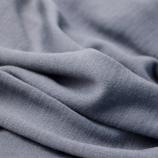 100% MERINO INTERLOCK 16.5 MICRONA SZARY - TOTALNA MIĘKKOŚĆ