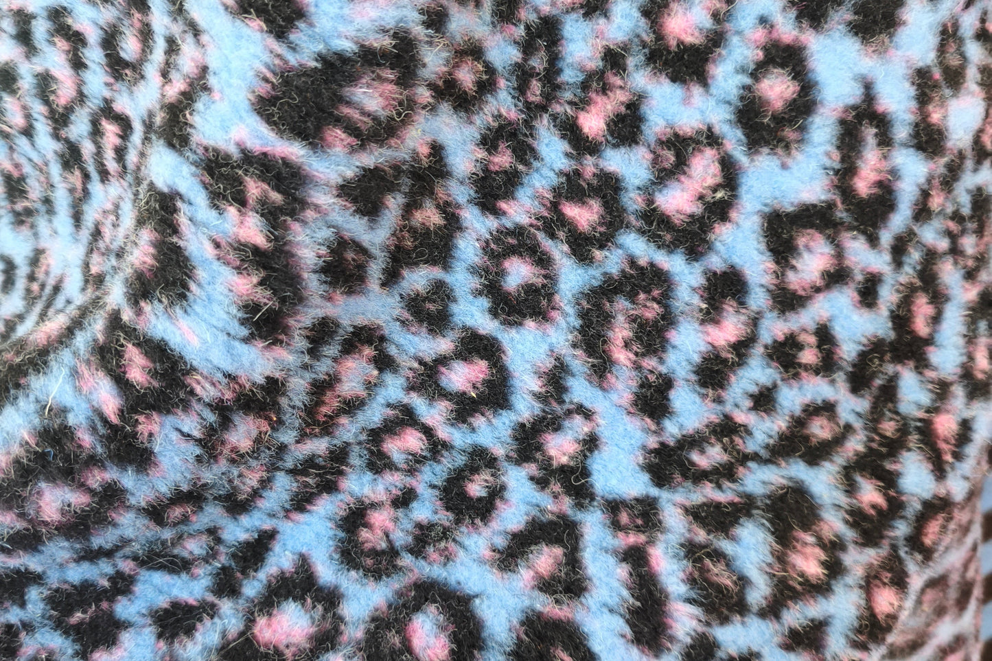 DZIANINA FUTERKOWA WEŁNA MERINO - PANTERKA BLUE - limitowana!