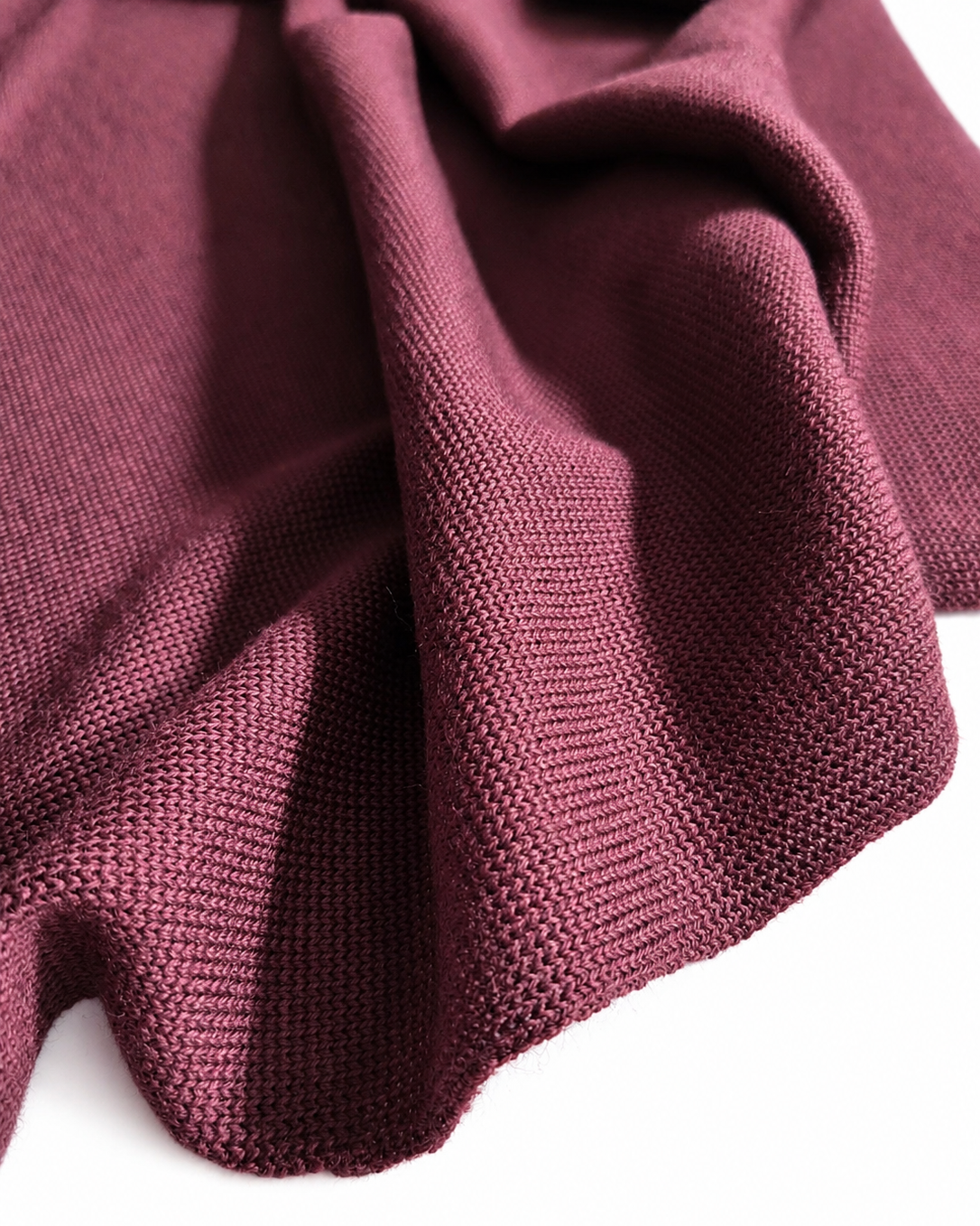 DZIANINA SWETROWA 100% WEŁNA MERINO - WINO - ilość limitowana
