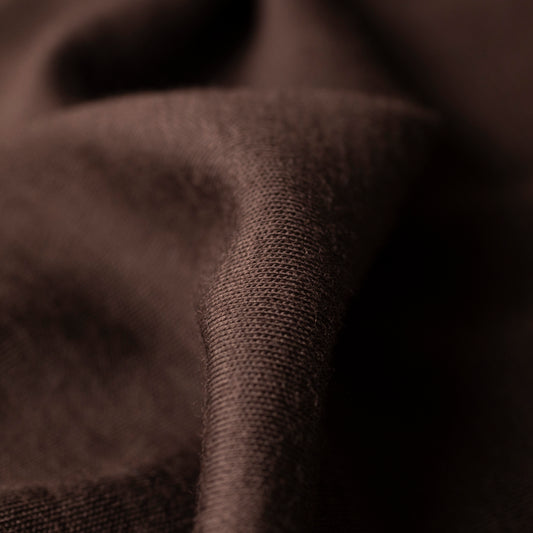 100% MERINO INTERLOCK 185cm GORZKA CZEKOLADA - nowość