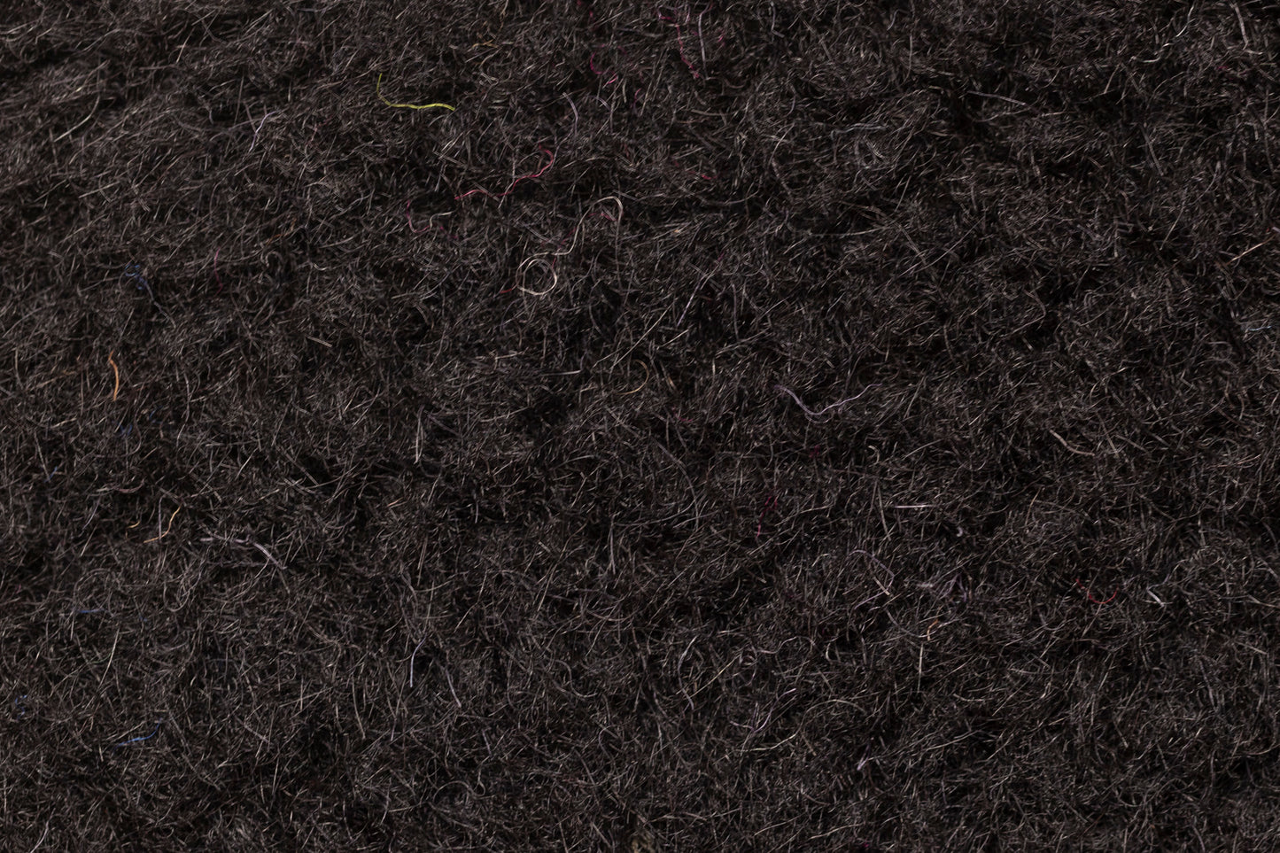 TEDDY BEAR FLEECE MERINO WOOL - BLACK