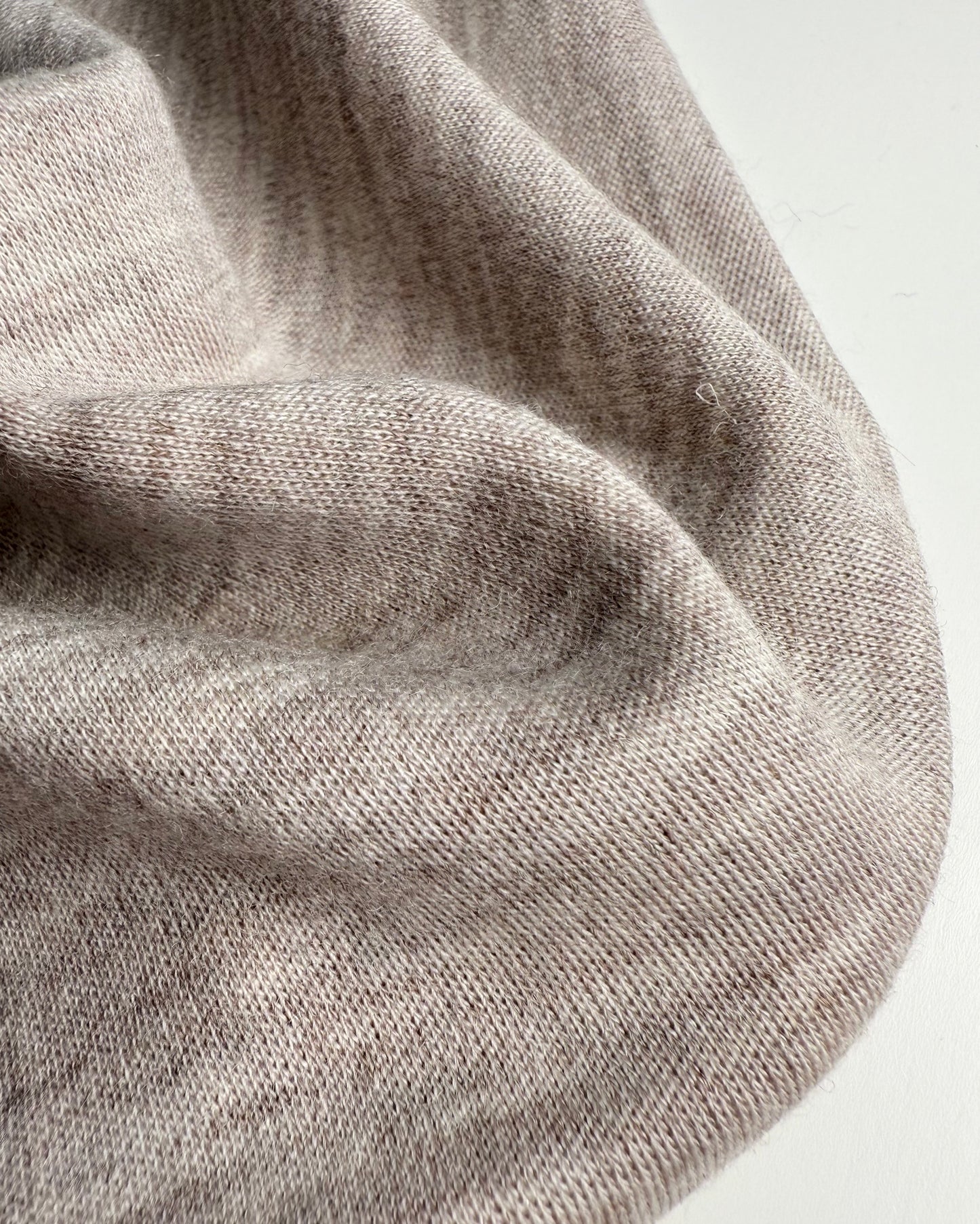 100% MERINO INTERLOCK 41 SAND - nowość