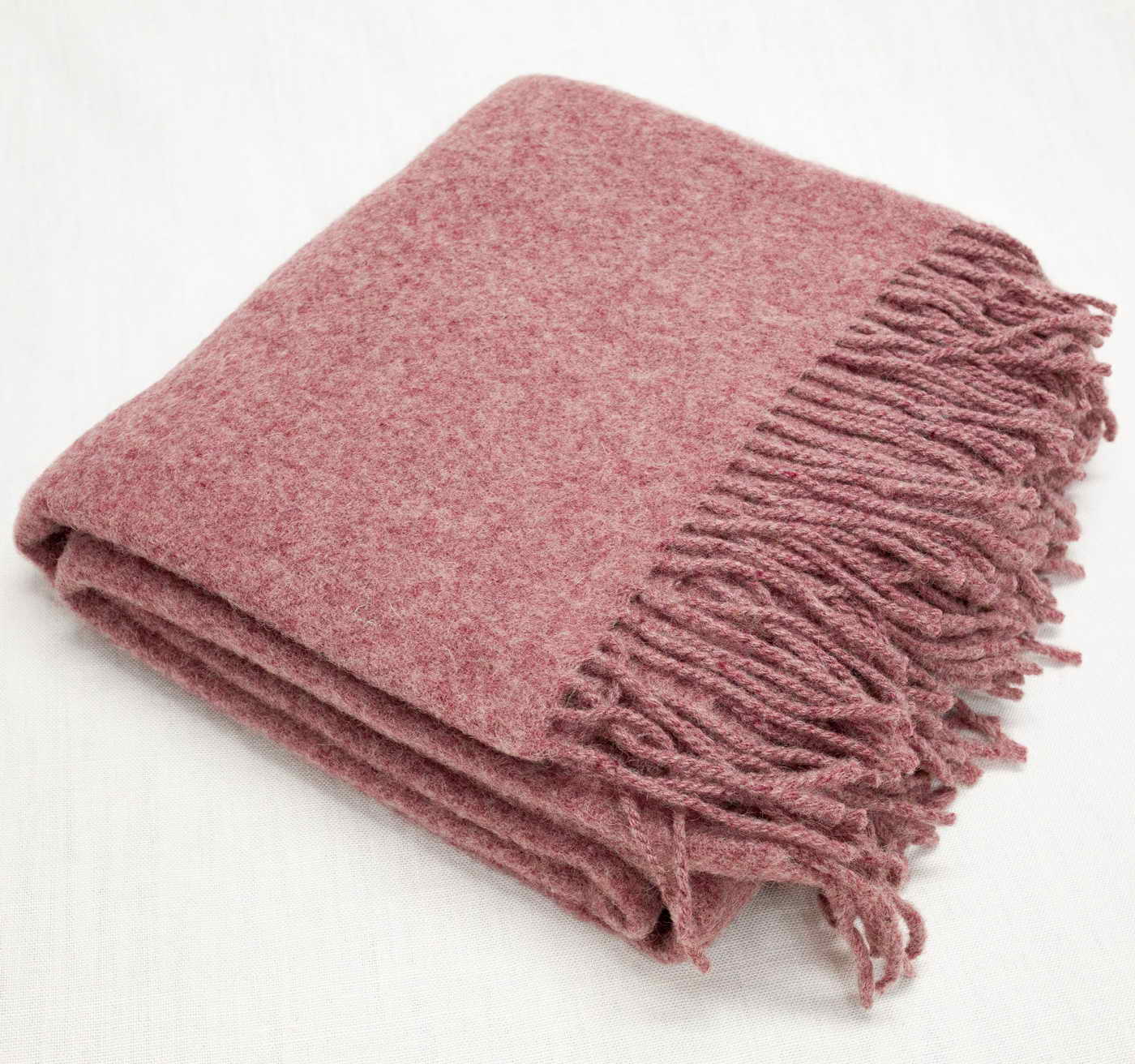 KOC 200x140cm / 100% WEŁNA MERINO - cherry melange