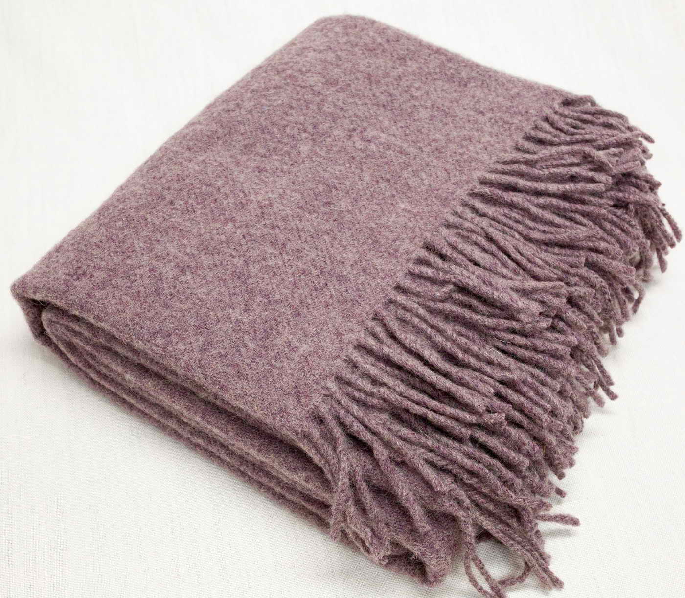 KOC 200x140cm / 100% WEŁNA MERINO - lilac melange