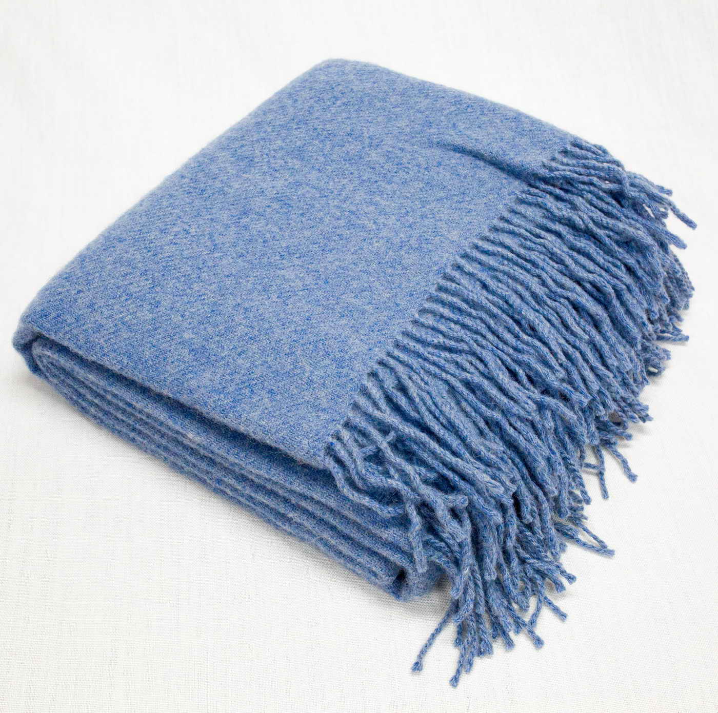 KOC 200x140cm / 100% WEŁNA MERINO - sky blue melange