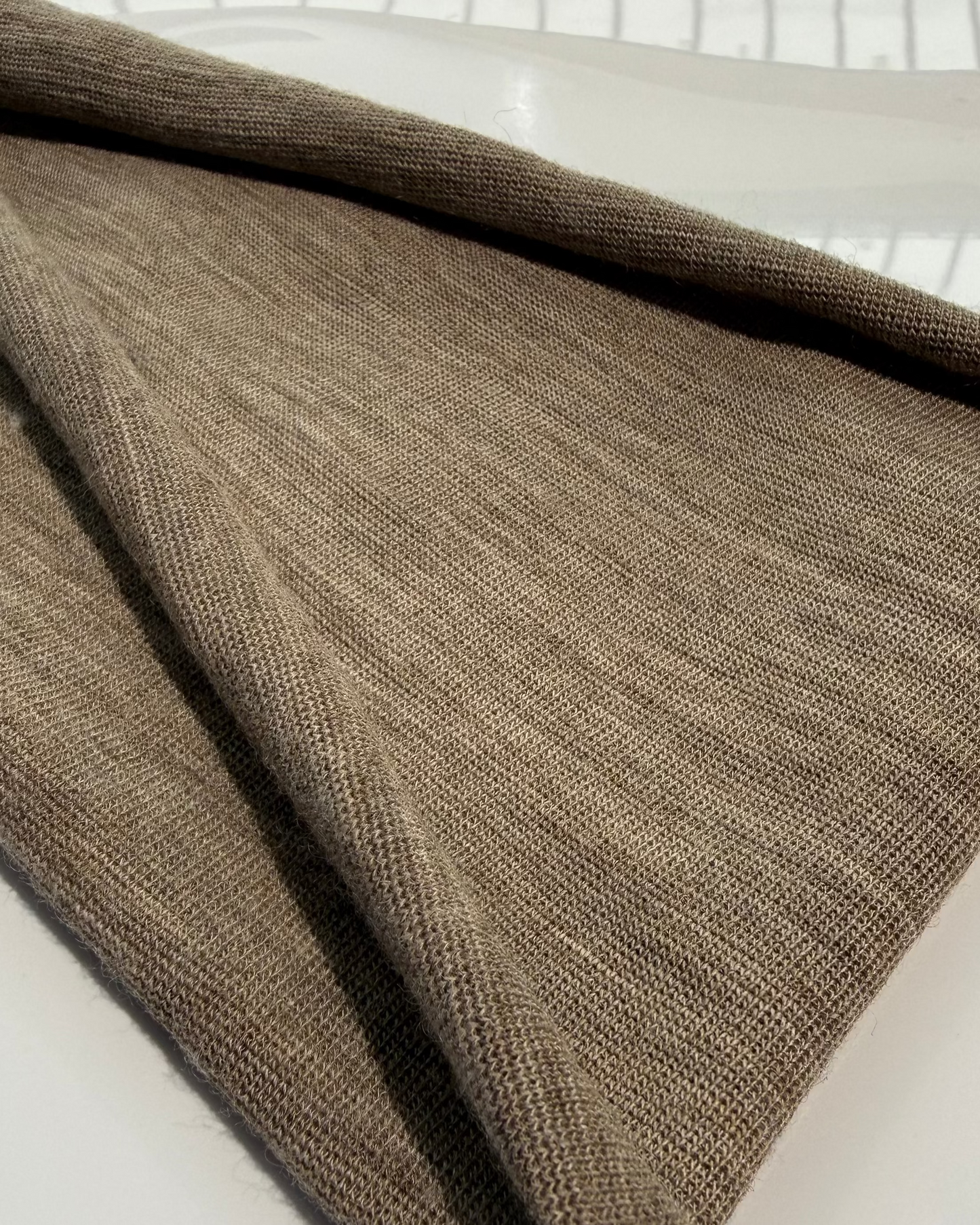 HARD RIB MERINO KNIT - STRONG RIB 400 GSM - BLACK