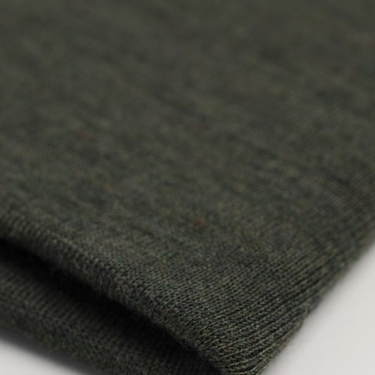 100% MERINO RIB KNIT FABRIC 180 GSM FOREST MOSS