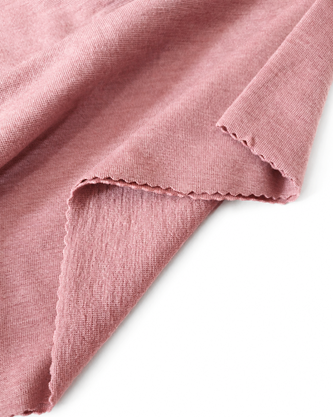 ŚCIĄGACZ RIB 1:1 MERINO GOTS 440 gsm - PUDROWY RÓŻ 400