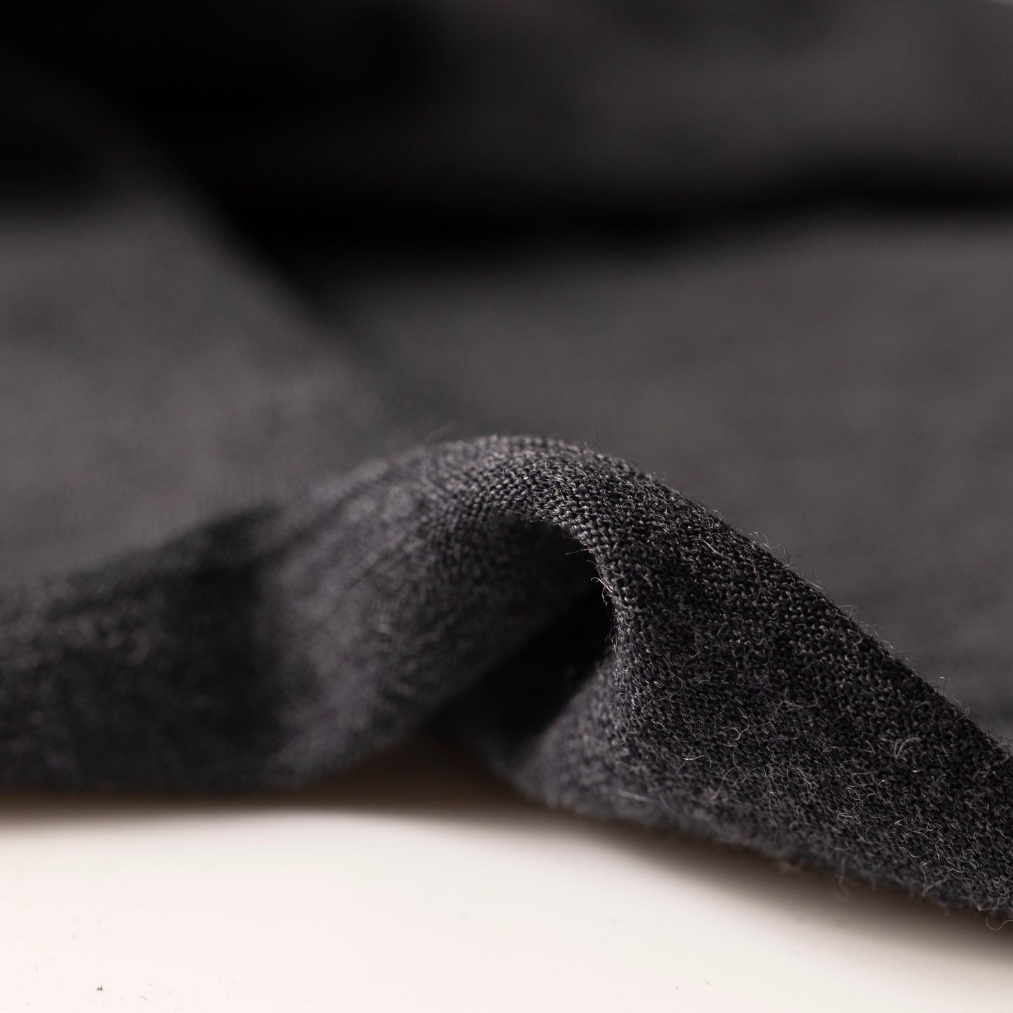 SINGLE JERSEY SOFT 100% MERINO GOTS - CZARNY MELANŻ - nowość