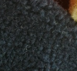 TEDDY BEAR FLEECE MERINO WOOL - BLACK