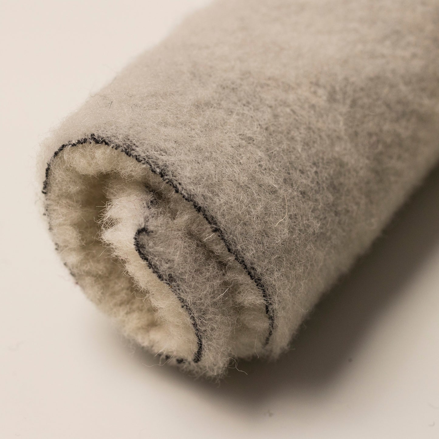 Teddy Bear Fleece Fabric Merino Wool - Polar Bear