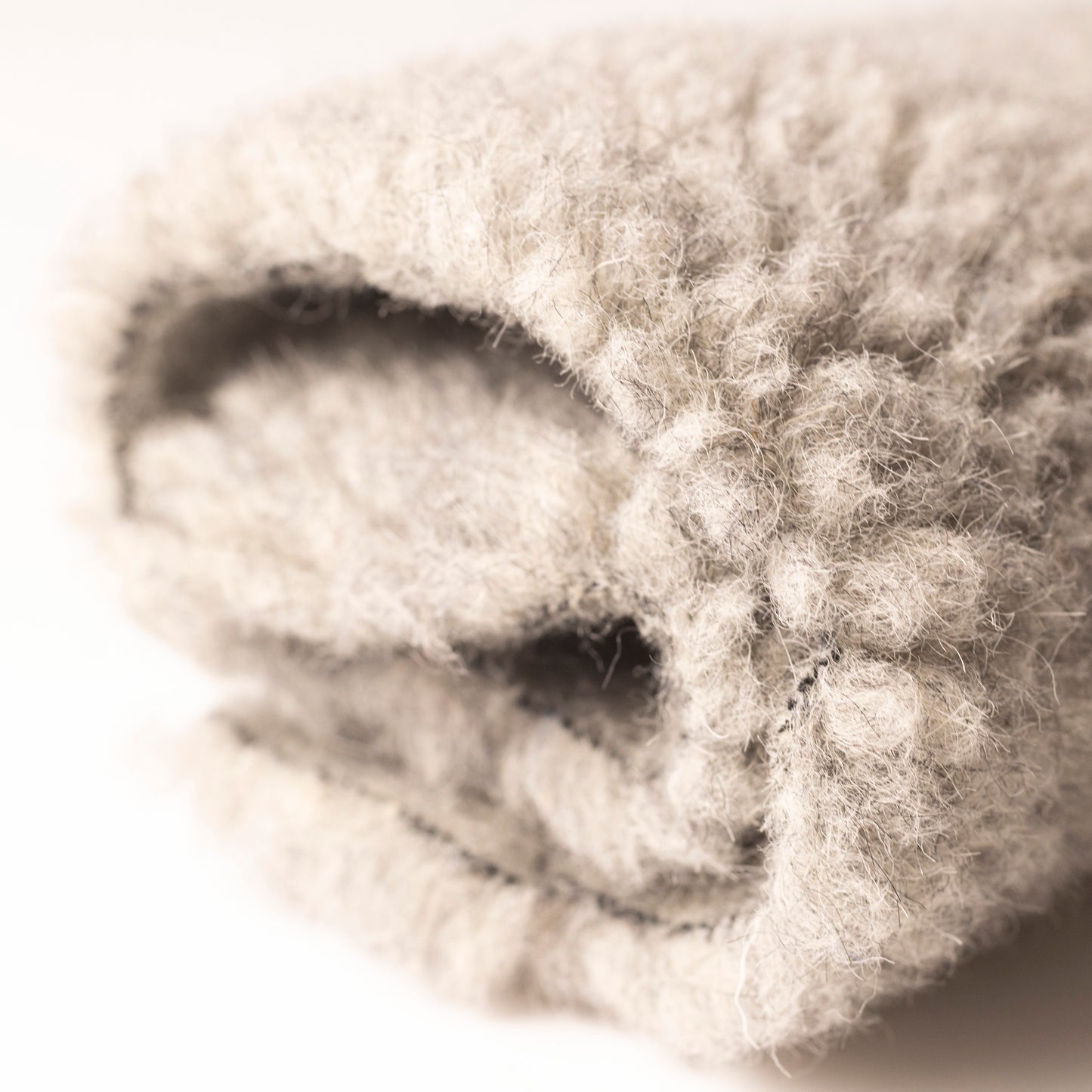BARANEK TEDDY DZIANINA FUTERKOWA WEŁNA MERINO - SZARY - nowość
