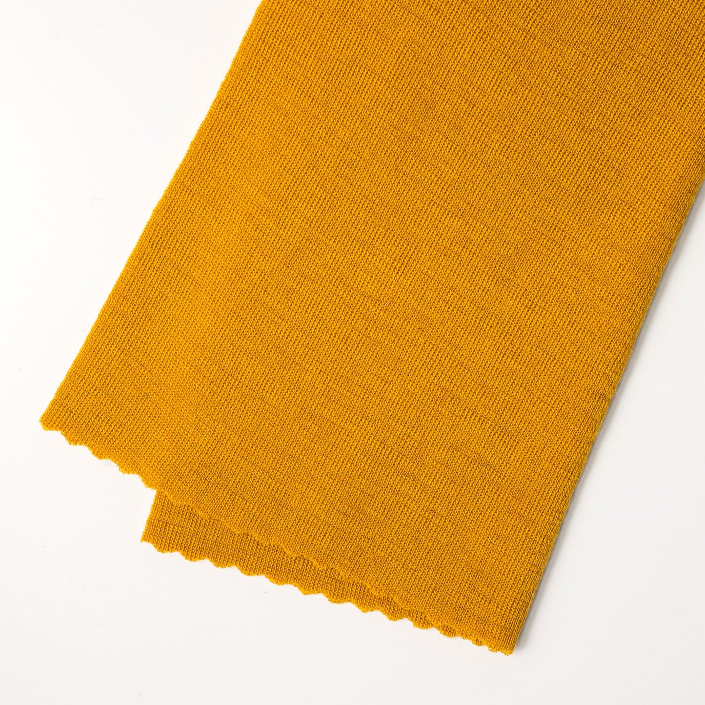 100% MERINO DZIANINA RIB METRAŻ 180 GSM MUSZTARDA