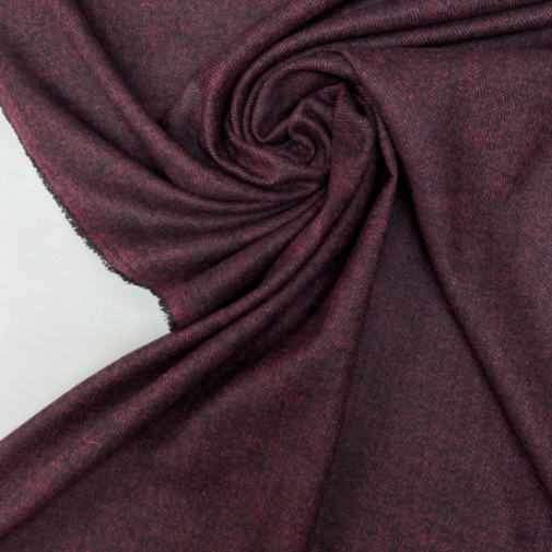 TKANINA WEŁNIANA designers deadstock JODEŁKA BORDO - 504