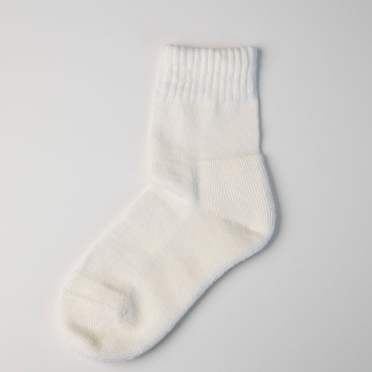 Socks 100% merino wool classic junior size 34/37 WHITE