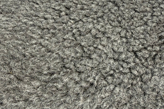 BARANEK TEDDY DZIANINA FUTERKOWA WEŁNA MERINO - GRAFIT