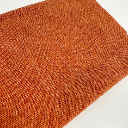 RIB GOTS MERINO JEDWAB - rust