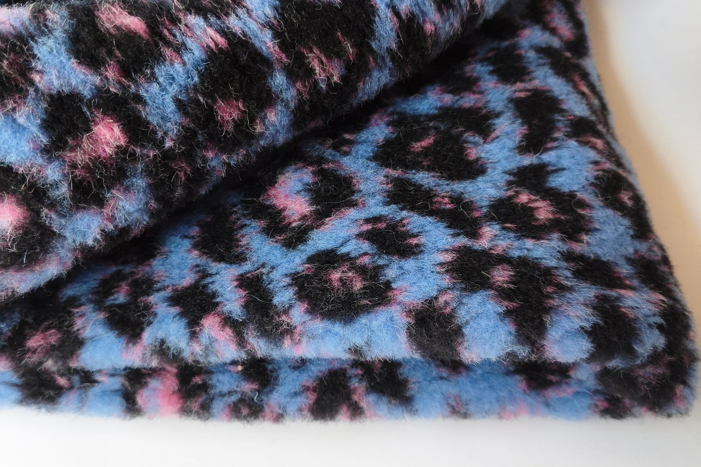 DZIANINA FUTERKOWA WEŁNA MERINO - PANTERKA BLUE - limitowana!