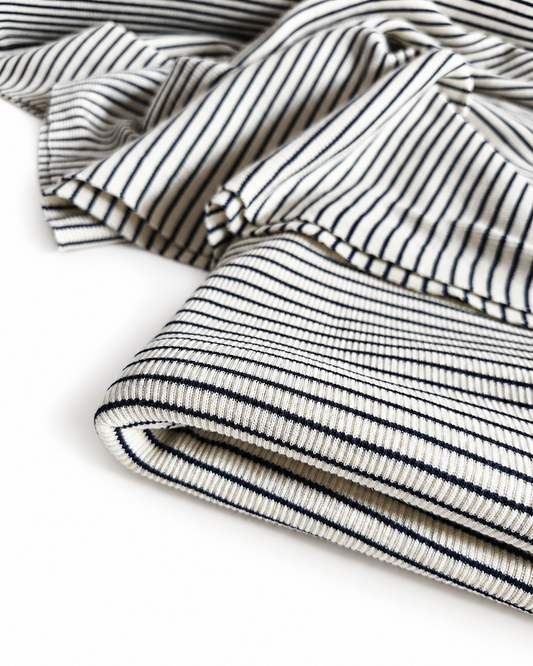 DZIANINA RIB WEŁNA MERINO JEDWAB - PASECZKI - limitowana