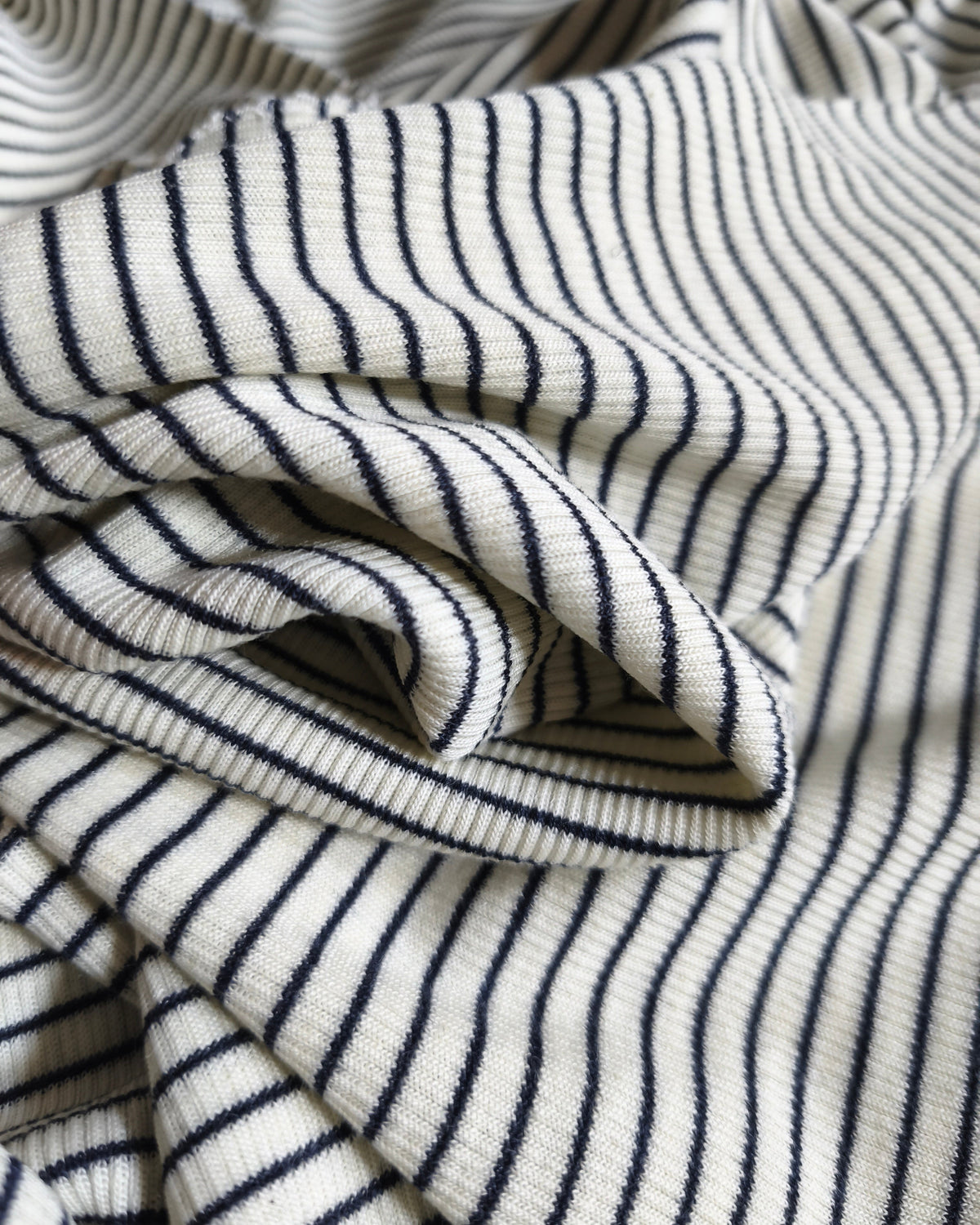 DZIANINA RIB WEŁNA MERINO JEDWAB - PASECZKI - limitowana