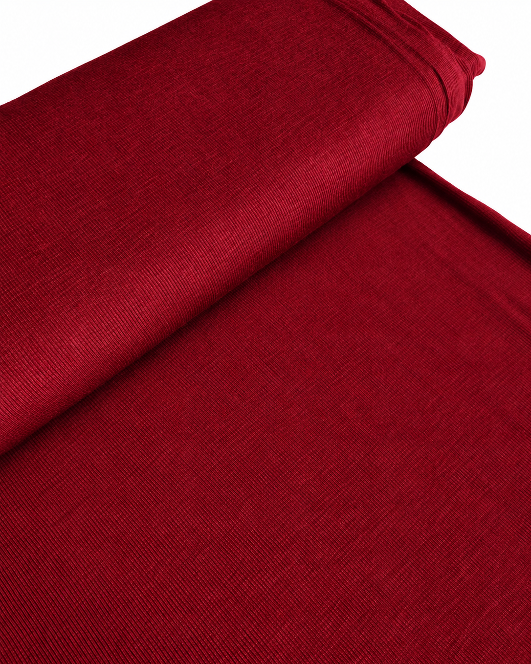 DZIANINA RIB WEŁNA MERINO TENCEL - WINO - limitowana