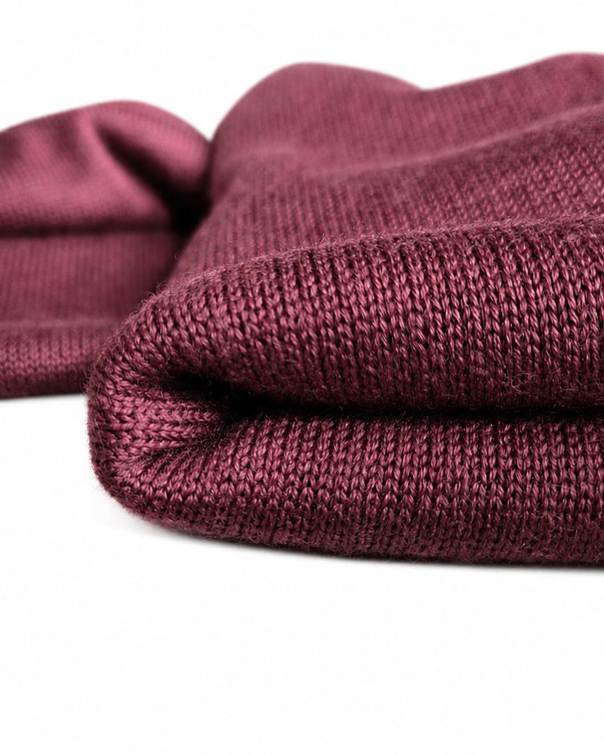 DZIANINA SWETROWA 100% WEŁNA MERINO - WINO - ilość limitowana