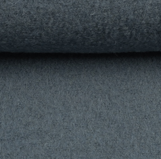 BOILED MERINO WOOL 260 GSM LIGHT GRAY MELANGE 04 