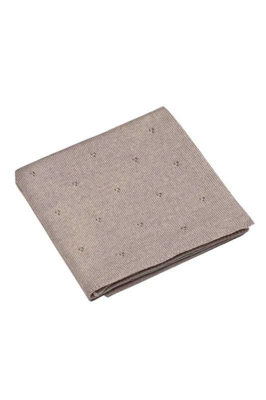 KOCYK 100% WEŁNA MERINO - CIEPLY BRĄZ 75x100 cm