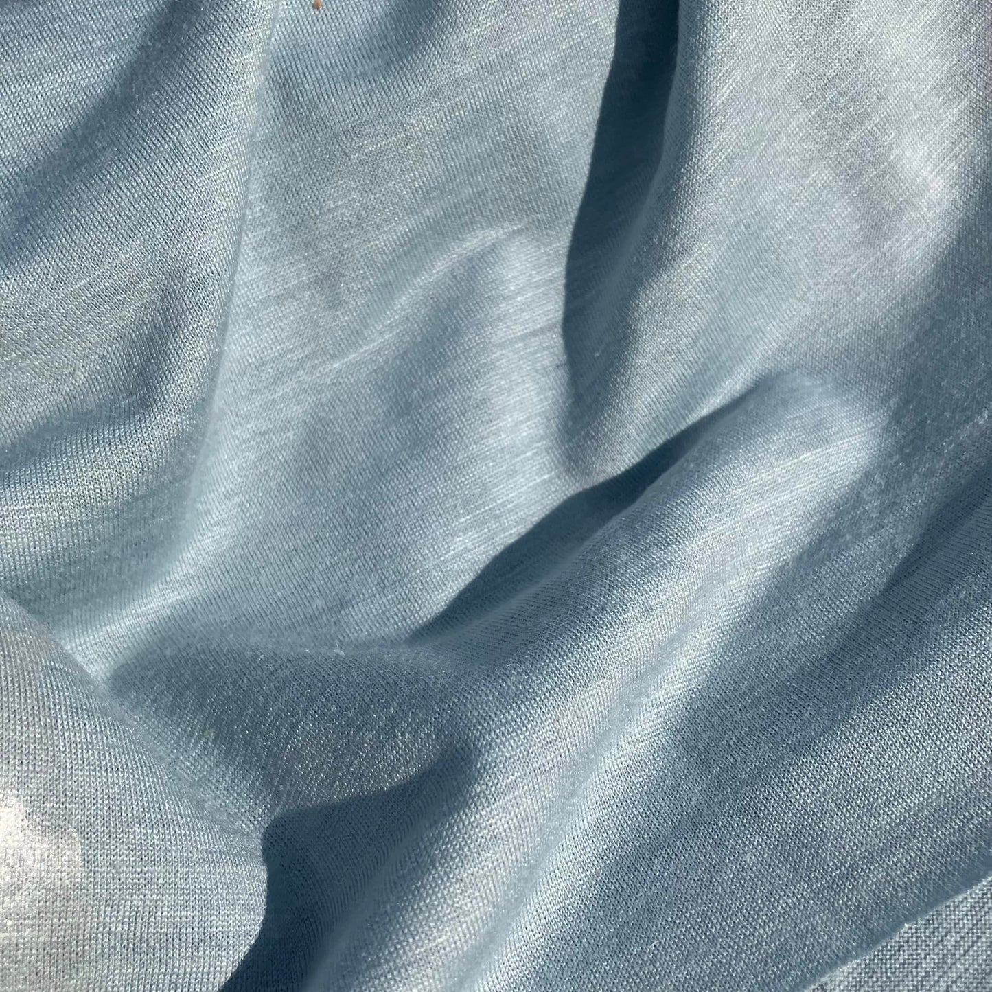 SINGLE JERSEY - LINEN SILK - SKY BLUE - 40 (DLL)