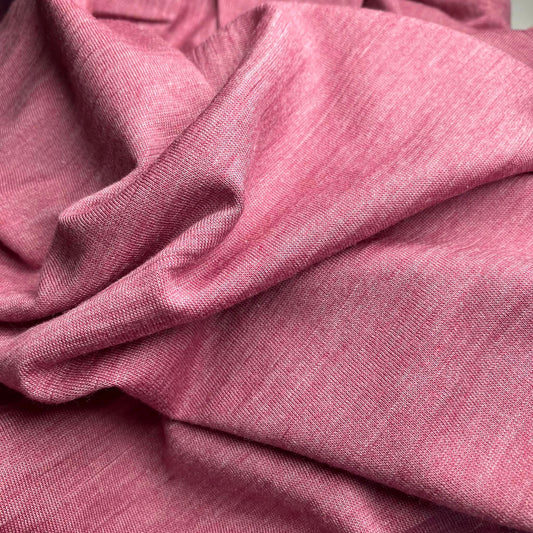 SINGLE JERSEY MERINO JEDWAB GOTS - PINK