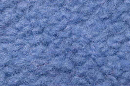 BARANEK TEDDY DZIANINA FUTERKOWA WEŁNA MERINO - NIEBIESKA