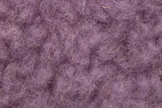 Teddy Bear Fleece Fabric Merino Wool - Dark Lilac