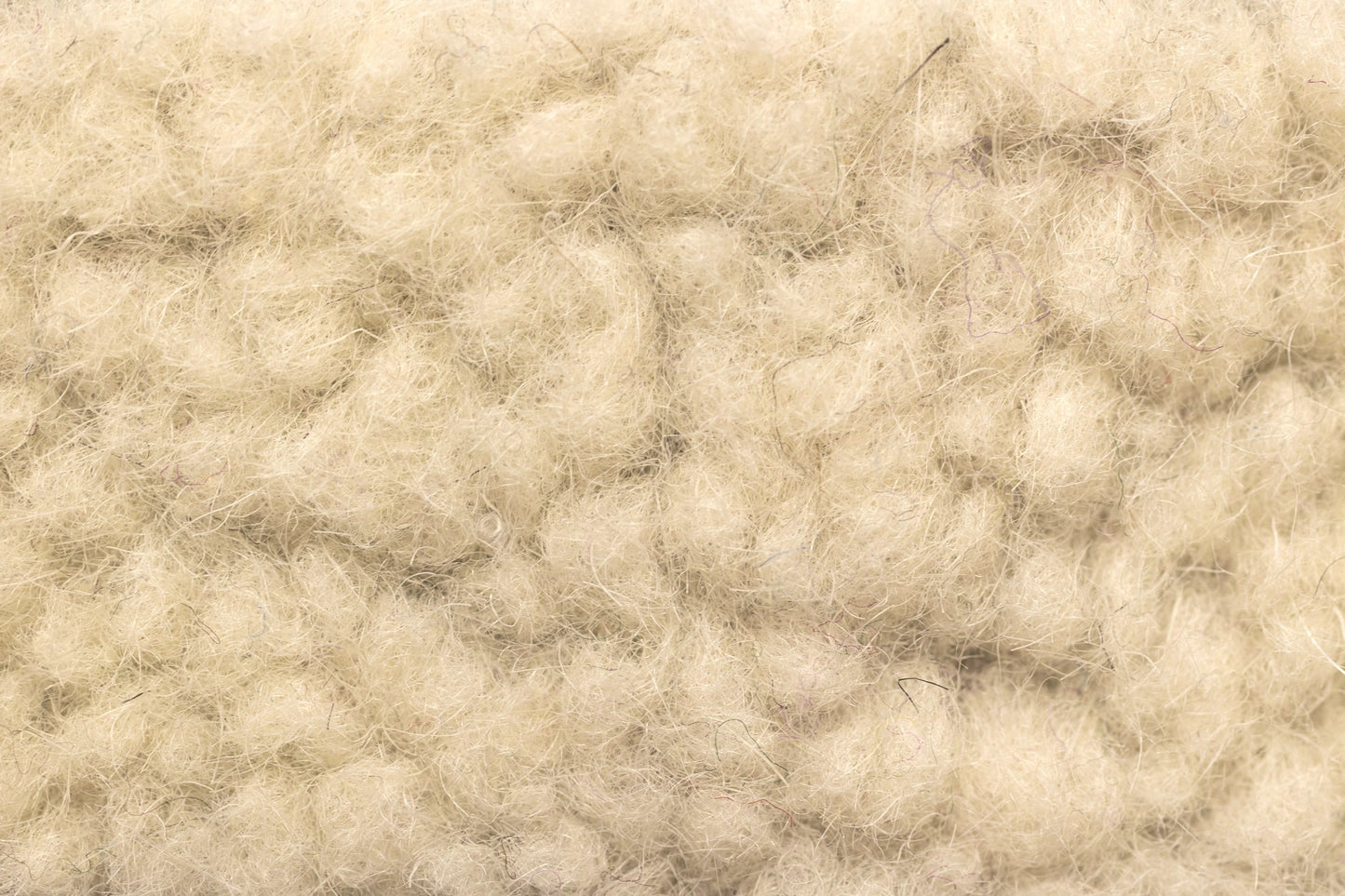 Teddy Bear Fleece Fabric Merino Wool - Polar Bear