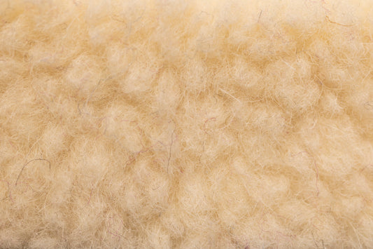 BARANEK TEDDY DZIANINA FUTERKOWA WEŁNA MERINO - BIAŁA