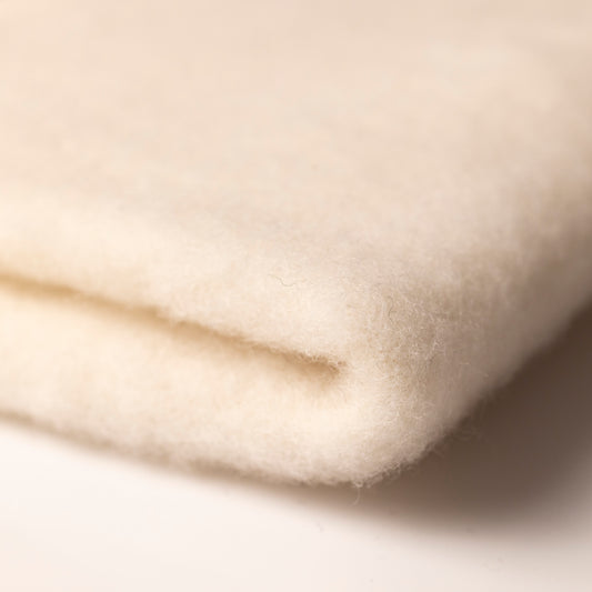 POLAR Z GOTS 100% MERINO 325 GSM - NATUR 135 cm! - ostatnie metry