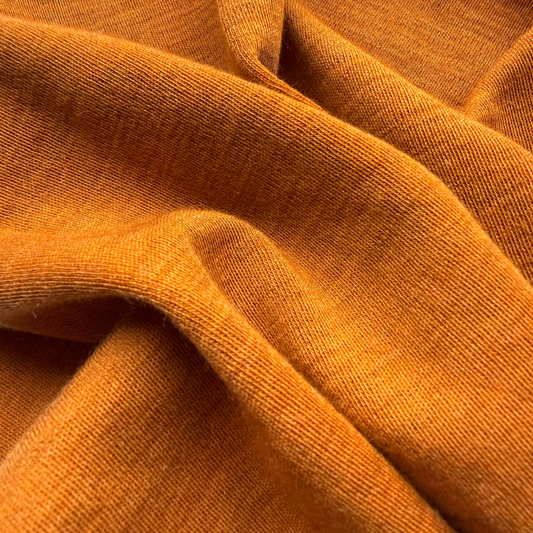 100% MERINO INTERLOCK 09 MUSTARD