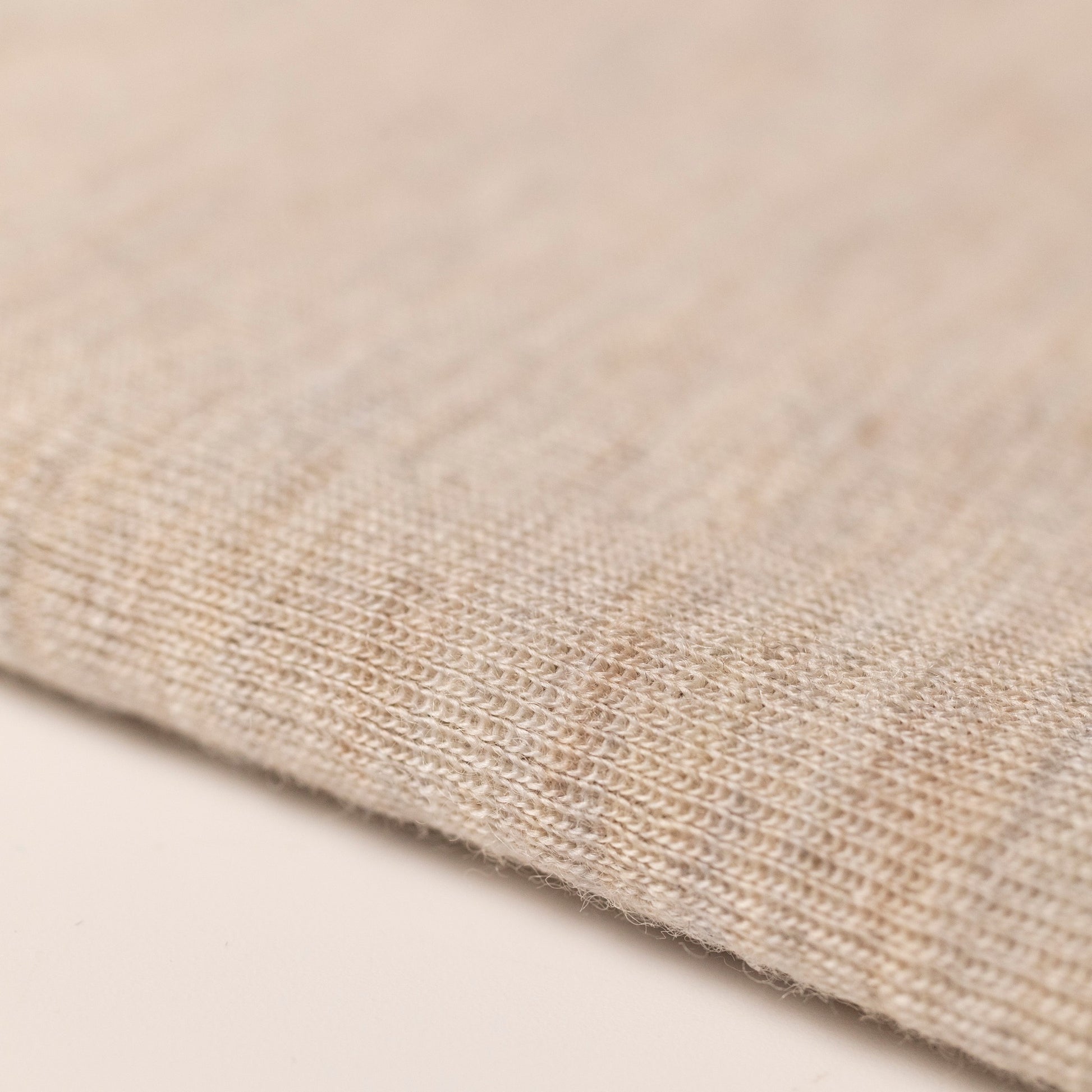 100% MERINO RIB KNIT FABRIC 195 GSM BEIGE MELANGE 03 – Woolstock