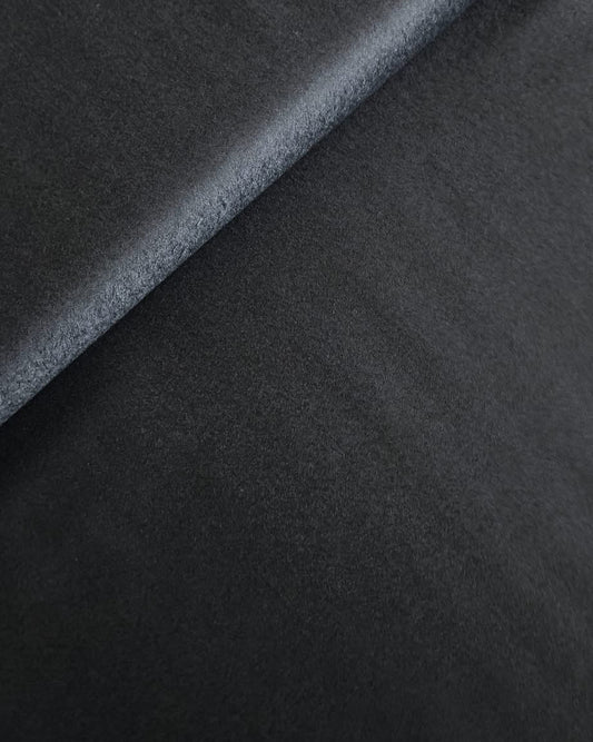 100% WEŁNA MERINO EXTRAFINE - TKANINA FLANELA - czarna