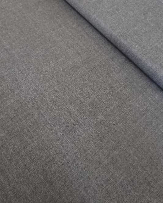 TKANINA 100% WEŁNA MERINO FLANELA - szary melanż 02