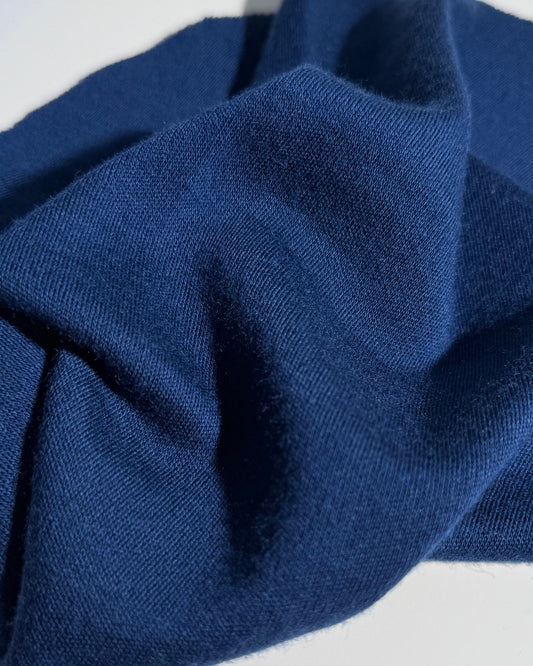 100% MERINO INTERLOCK 43 PETROL - nowość