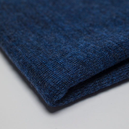 100% MERINO RIB W TUBIE DENIM MELANŻ