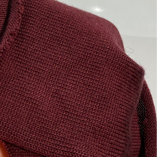 DZIANINA SWETROWA 100% WEŁNA MERINO - WINO - nowość/ limit