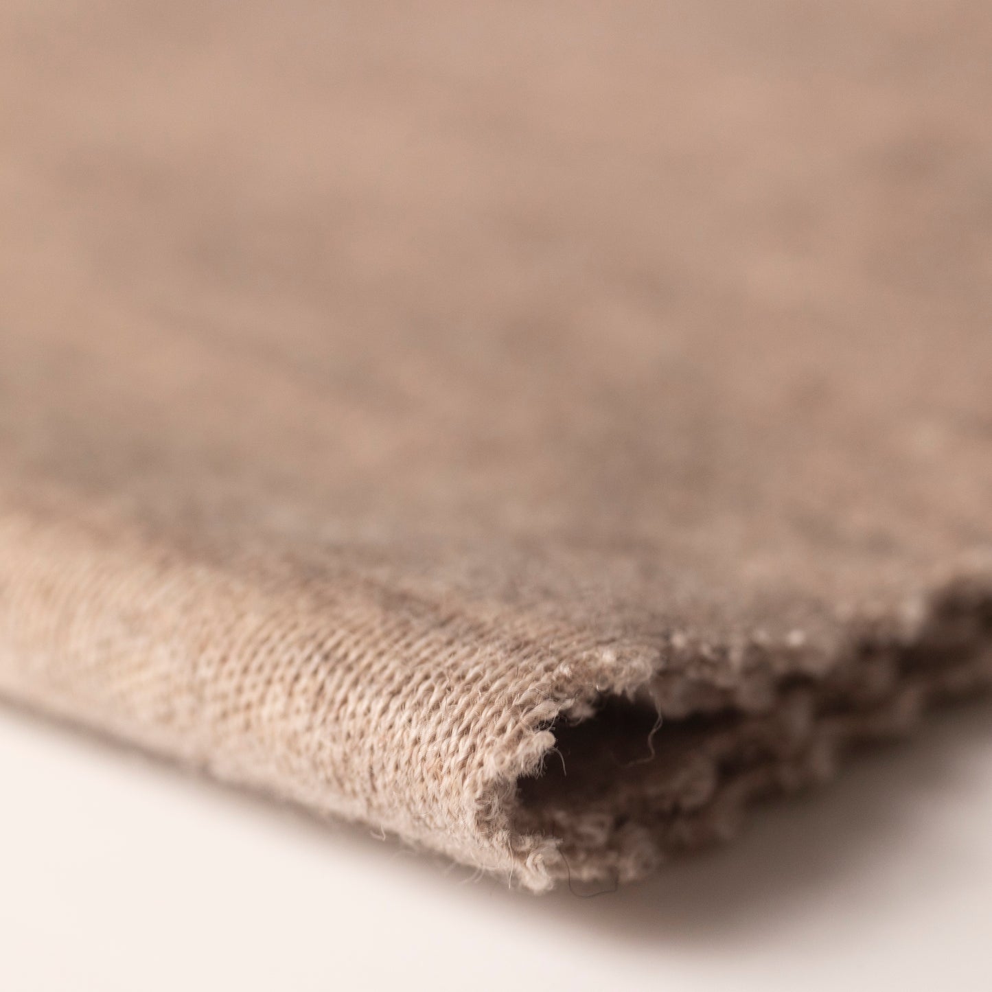 DZIANINA ŚCIĄGACZ 100% WEŁNA MERINO INTERLOCK - BEIGE