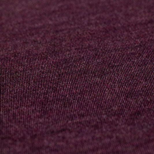 DZIANINA ŚCIĄGACZ 100% WEŁNA MERINO INTERLOCK - VIOLET MELANGE
